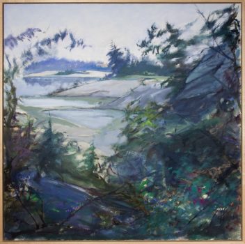 Don Resnick, Ledges, Maine, Oil on canvas, Overall: 51 × 51 × 1in. (129.5 × 129.5 × 2.5cm), Collection of Art in Embassies, Washington, D.C.