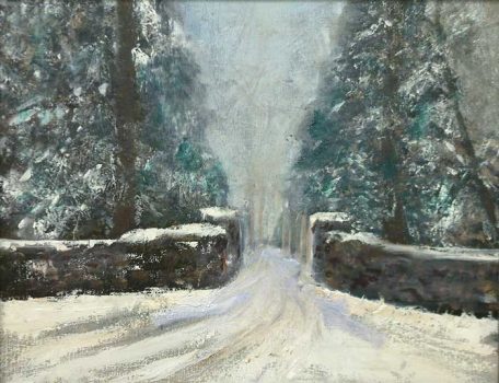 Clarice Smith, Heronwood Scene III, Oil on canvas, Image: 10 3/4 × 16 1/4in. (27.3 × 41.3cm); frame: 15 1/2 × 18 × 2in. (39.4 × 45.7 × 5.1cm), Clarice Smith Collection, Courtesy of David Bruce Smith, President, Grateful American Foundation