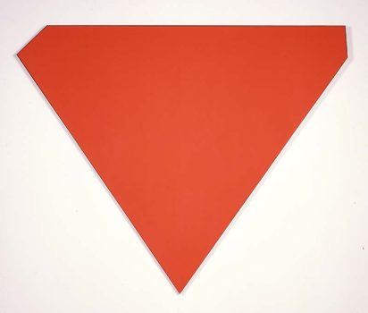 Ellsworth Kelly, Red-Orange, Oil on canvas, 91 x 113 in. (231.1 x 287.0 cm), Courtesy of the Museum of Contemporary Art, Los Angeles; Gift of Douglas S. Cramer