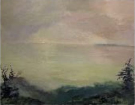 Don Resnick, Morning Fog, Oil on canvas, Overall: 47 × 60in. (119.4 × 152.4cm), Collection of Art in Embassies; Gift of Howard and Helen Shaw