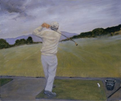 Clarice Smith, Driving Range, Oil on canvas, Image: 20 × 24in. (50.8 × 61cm); frame: 37 1/2 × 43 × 4 1/2in. (95.3 × 109.2 × 11.4cm), Clarice Smith Collection, Courtesy of David Bruce Smith, President, Grateful American Foundation