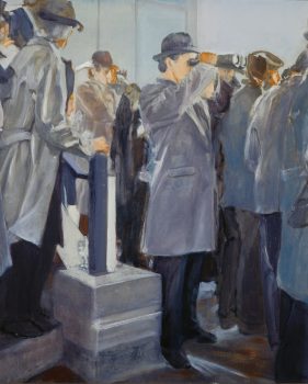 Clarice Smith, Watching the Race (They're Off), Oil on canvas, Image: 26 × 22in. (66 × 55.9cm); frame: 33 × 28 1/2 × 2in. (83.8 × 72.4 × 5.1cm), Clarice Smith Collection, Courtesy of David Bruce Smith, President, Grateful American Foundation