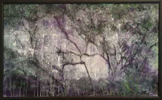 Clarice Smith, Chaos, Oil on canvas, Image: 18 × 24in. (45.7 × 61cm); frame: 19 1/2 × 31 1/2 × 2in. (49.5 × 80 × 5.1cm), Clarice Smith Collection, Courtesy of David Bruce Smith, President, Grateful American Foundation, Arlington, Virginia