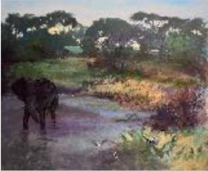 Don Resnick, Cooling Off, Oil on canvas, Overall: 42 × 50in. (106.7 × 127cm), Collection of Art in Embassies; Gift of Howard and Helen Shaw