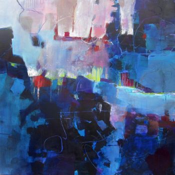 Kristin Herzog, Riverbank I, Acrylic on gallery wrapped canvas, Overall: 48 × 48in. (121.9 × 121.9cm), Courtesy of the artist, Naples, Florida