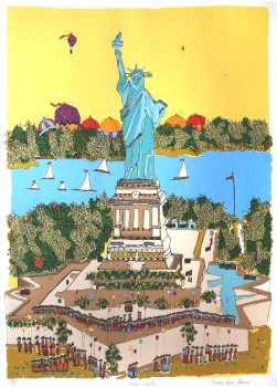 Susan Pear Meisel, Statue of Liberty, Lithograph, Overall: 50 1/2 x 38 3/4 x 1 1/2in. (128.3 x 98.4 x 3.8cm), Collection of Art in Embassies, Washington, D.C.; Gift of Allen Brill