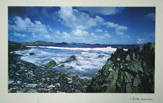 Fritz Henle, Drunk Bay, St. Johns, U.S. Virgin Islands, Mounted color photograph, 12 1/2 x 12 3/4 in. (31.8 x 32.4 cm) mounted, Collection of Art in Embassies, Washington, D.C.; Courtesy of an anonymous gift