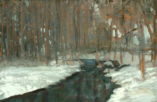 Clarice Smith, Heronwood Scene I, Oil on canvas, Image: 10 3/4 × 16 1/4in. (27.3 × 41.3cm); frame: 20 1/2 × 16 1/4 × 1 1/2in. (52.1 × 41.3 × 3.8cm), Clarice Smith Collection, Courtesy of David Bruce Smith, President, Grateful American Foundation