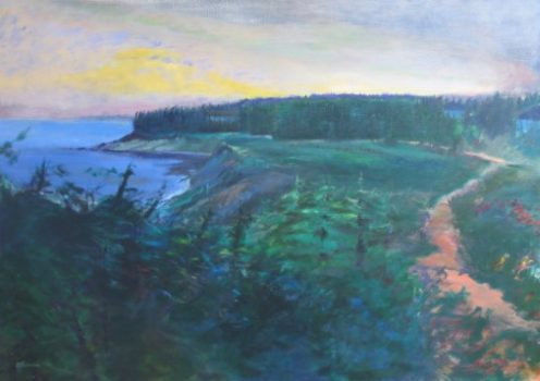 Don Resnick, Overcast, Oil on canvas, Unframed: 48 × 67in. (121.9 × 170.2cm)
Framed: 55 × 74in. (139.7 × 188cm), Collection of Art in Embassies, Washington, D.C.; Gift of David Resnick and Iwonka Piotrowska.