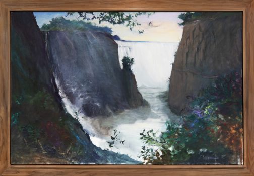 Don Resnick, Western View - Victoria Falls, Oil on canvas, 40 × 50in. (101.6 × 127cm), Collection of Art in Embassies; Gift of Helen and Howard Shaw