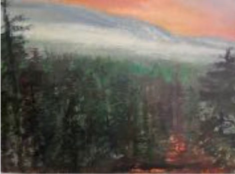 Don Resnick, Hanging Mist, Oil on canvas, Overall: 36 × 48in. (91.4 × 121.9cm), Collection of Art in Embassies; Gift of David Resnick and Iwonka Piotrowska,