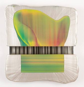 Amy Vensel, Ush, Acrylic on canvas, Overall: 11 × 10 3/8in. (27.9 × 26.4cm), Courtesy of the artist, Las Cruces, New Mexico