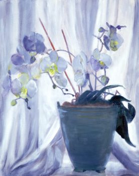 Clarice Smith, Phalaenopsis, Oil on canvas, Image: 20 × 16in. (50.8 × 40.6cm); frame: 27 1/4 × 23 1/4 × 1 3/4in. (69.2 × 59.1 × 4.4cm), Clarice Smith Collection, Courtesy of David Bruce Smith, President, Grateful American Foundation