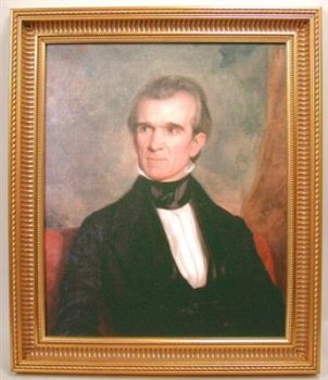 George Peter Alexander Healy, President James K. Polk, print, Overall: 27 1/4 x 25 1/2in. (69.2 x 64.8cm), Courtesy of the Tennessee State Museum, Nashville, Tennessee