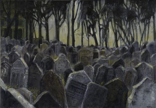 Clarice Smith, Jewish Cemetery, Prague, Oil on canvas, Image: 34 × 48in. (86.4 × 121.9cm); frame: 39 × 52 × 2 3/4in. (99.1 × 132.1 × 7cm), Clarice Smith Collection, Courtesy of David Bruce Smith, President, Grateful American Foundation