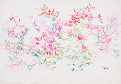 Helen Grigware Lambert, Spring Fever, Acrylic on canvas, Overall: 42 × 62 × 2in. (106.7 × 157.5 × 5.1cm), Collection of Art in Embassies, Washington, D.C.; Gift of the artist