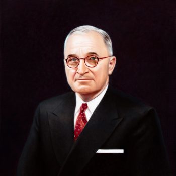 Papay Solomon, Mr. Truman, Oil on linen, 22 1/2 × 22 1/2in. (57.2 × 57.2cm), Courtesy of the artist, Phoenix, Arizona