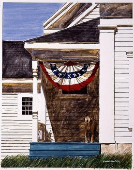 Barbara Ernst Prey, The Homecoming, Watercolor, 28 x 22 in. (71.1 x 55.9 cm), Courtesy of the artist, Oyster Bay, New York