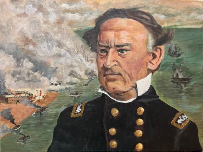 MinchanKang Southeast Region, Tennessee, Middle School Hero: David Farragut Battle of Mobile Bay: David Farragut Acrylic on canvas