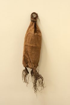 Anonymous, Water Holder, Camel Hide, Approx: 24 x 8 x 5in. (61 x 20.3 x 12.7cm), Photo: Michael JN Bowles