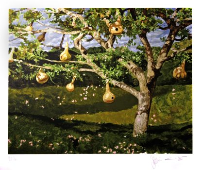 Jamie Wyeth, The Gourd Tree, Silkscreen, Overall: 38 1/4 × 34 1/2 × 1 1/2in. (97.2 × 87.6 × 3.8cm), Collection of Art in Embassies, Washington, D.C.; Gift of Lincoln Center / Vera List Art Program
