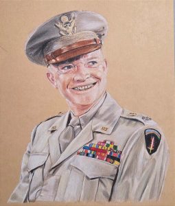 Rebecca Smith Southwest Region, Texas, High School Hero: Dwight D. Eisenhower General Dwight D. Eisenhower Colored pencil on toned paper