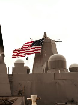 Korina Marie Moore, Flying Colors, USS New York, Photograph, 24 × 20in. (61 × 50.8cm), Courtesy of the artist, Taos, New Mexico, in collaboration with Jessica Reed Kraus