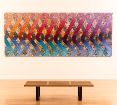 Nathan Beard, Exit Music #50 (Action), Acrylic on canvas, Overall: 58 × 48in. (147.3 × 121.9cm), Courtesy of the artist, Mary Childs Gallery and Projects, and Elizabeth Brinklow Fine Arts