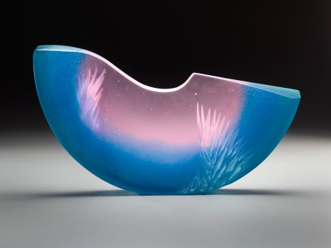 Alex Gabriel Bernstein, Half Moon, Glass, Overall: 13 x 21 x 3in. (33 x 53.3 x 7.6cm), Courtesy of the artist, Asheville, North Carolina