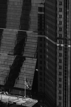 Terry LaRue, Flag half mast, Minneapolis, Minnesota, Photograph, 24 × 20in. (61 × 50.8cm), Courtesy of the artist, Seattle, Washington