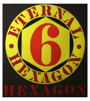 Robert Indiana, Eternal Hexagon, Silkscreen, Overall: 28 x 25 3/4 x 2 in. (71.1 x 65.4 x 5.1cm), Collection of Art in Embassies, Washington, D.C.; Gift of Mr. and Mrs. Philip Berman