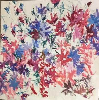 Helen Grigware Lambert, Celebration, Acrylic on canvas, Overall: 47 x 47 in. (119.4 x 119.4 cm), Collection of Art in Embassies, Washington, D.C.; Gift of the artist