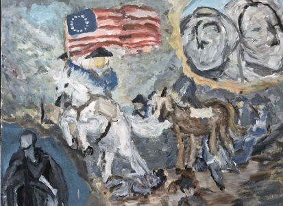 Ysobella G. Depala Southwest Region New Mexico, Middle School Hero: George Washington The Future of History Acrylic on canvas