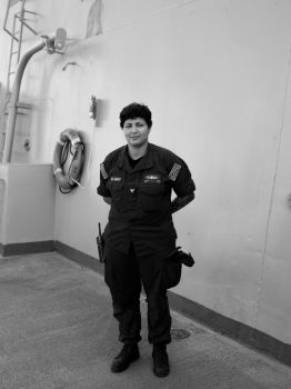 Korina Marie Moore, BM2 Shelby Soto, Boatswain's Mate Second Class, USS New York (LPD 21), Photograph, 24 × 20in. (61 × 50.8cm), Courtesy of the artist, Taos, New Mexico, in collaboration with Jessica Reed Kraus