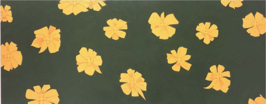 Alex Katz, Marigold, Screenprint, 24 x 58 in. (61.0 x 147.3 cm), Art in Embassies, U.S. Department of State, Permanent Collection