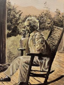Amy Osborne Midwest Region, Wisconsin, High School Hero: Samuel Clemens (Mark Twain) Mark Twain Acrylic on canvas