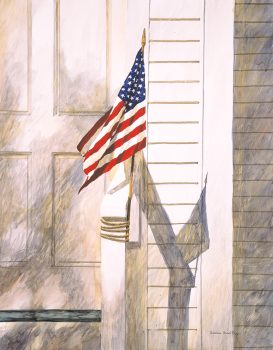 Barbara Ernst Prey, Patriot, Watercolor on paper, Overall: 28 x 35in. (71.1 x 88.9cm), Courtesy of the artist