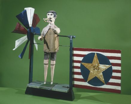 Anonymous, Bugler, Painted wood, metal, cloth, 48 in. (121.9 cm), Collection of American Folk Art Museum, New York, Promised bequest of Dorothea and Leo Rabkin, P4.1980.014