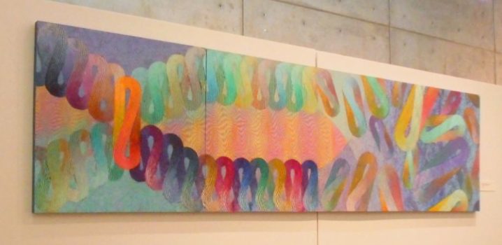 Nathan Beard, Exit Music #71 (Replicate), Acrylic on 3 panels, Overall: 36 × 36in. (91.4 × 91.4cm), Courtesy of the artist, Mary Childs Gallery and Projects, and Elizabeth Brinklow Fine Arts