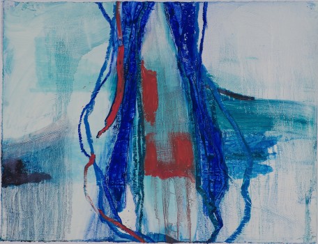 Anastasia Pelias, 7 (Entanglement), Oil stick and gesso on paper, Image: 18 3/4 × 24 3/4in. (47.6 × 62.9cm), Courtesy of the artist and Ferrara Showman Gallery, New Orleans, Louisiana
