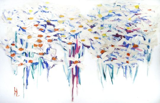 Helen Grigware Lambert, Spring at Ben Labrat, Acrylic on canvas, Overall: 40 1/2 x 60 1/2 x 1 1/2in. (102.9 x 153.7 x 3.8cm), Collection of Art in Embassies, Washington, D.C.; Gift of the artist